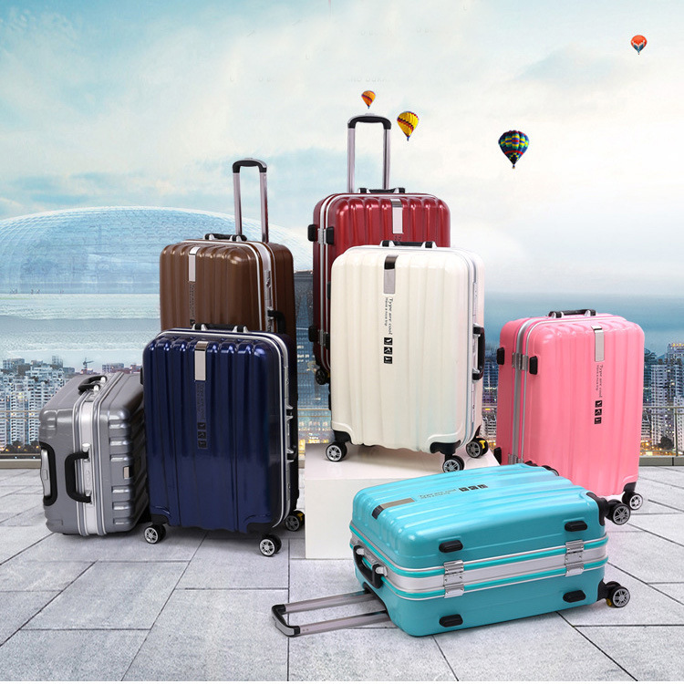 Best Selling Travel Trolley Luggage with Patch Logo and Aluminum Luggage and Luggage Sets