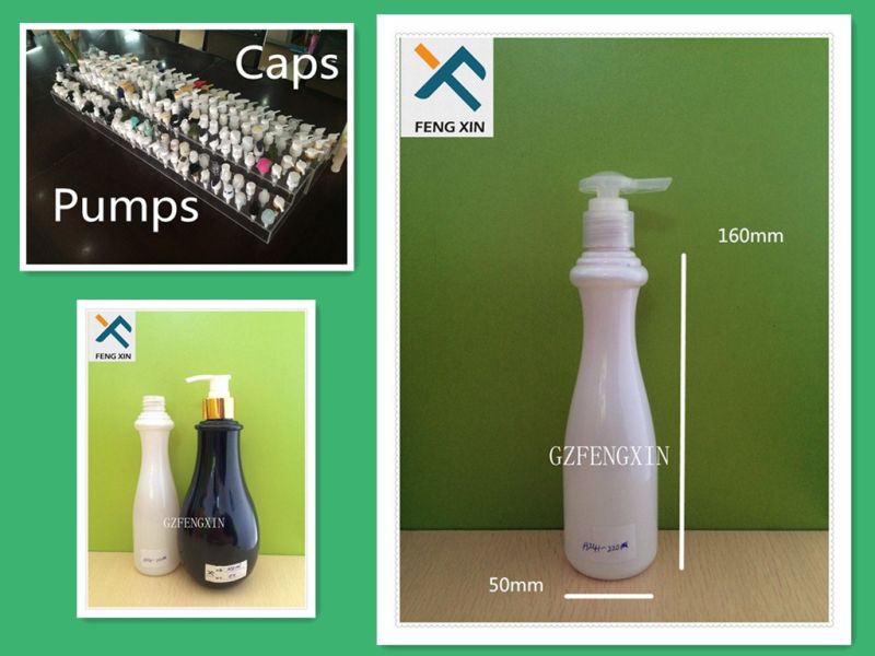 Factory Wholesale 220ml White Special Design Lotion Pump Empty Pet Plastic Shampoo Bottle