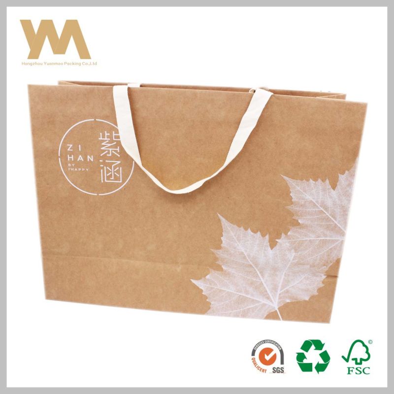 Promotional Paper Shopping Bags, Brown Kraft Paper Carrier Bag