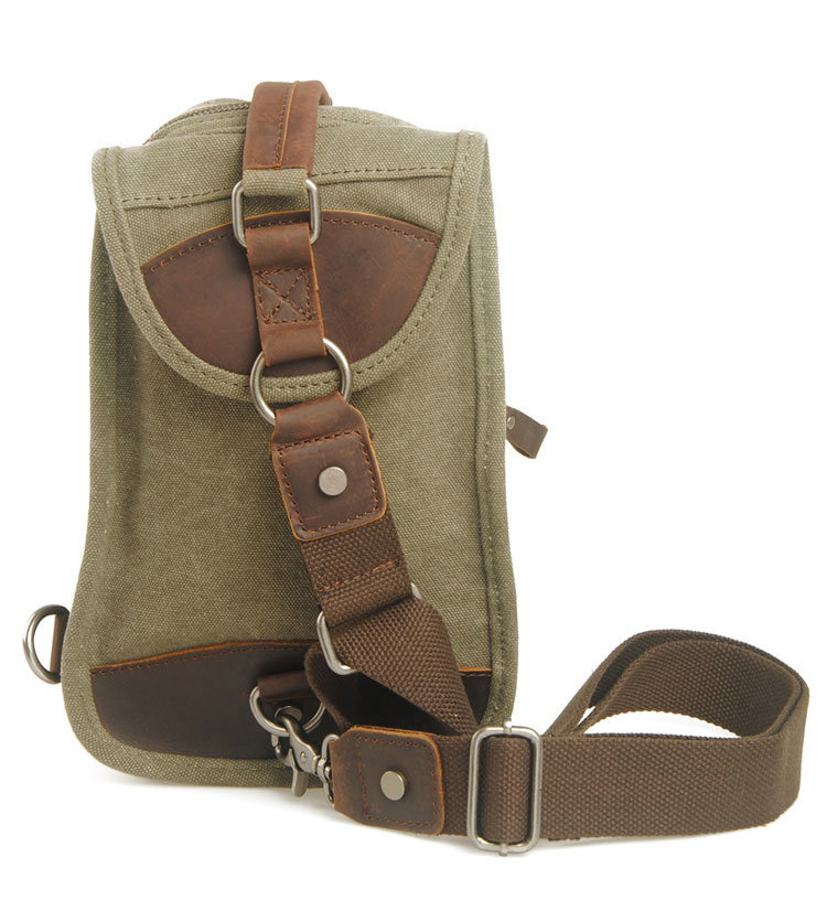 Washed Canvas Waist Bag Chest Bag (RS-897)