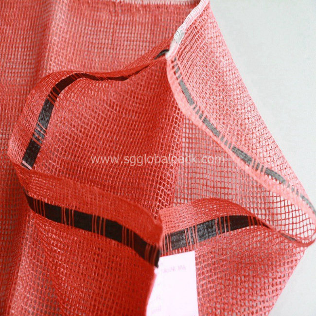 Packaging Fruit Red PP Leno Mesh Bag