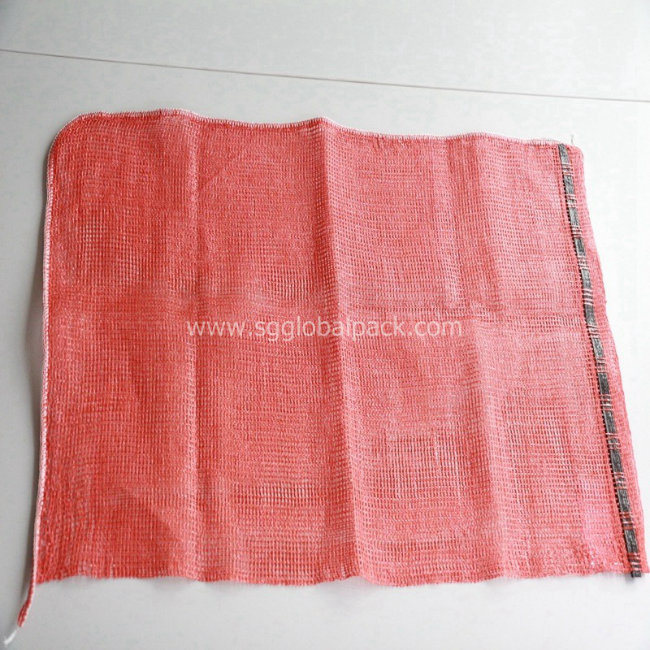 Packaging Fruit Red PP Leno Mesh Bag