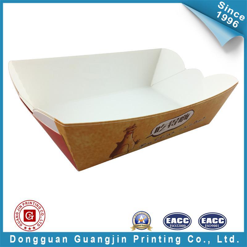 Custom Design Printed Food Paper Tray (GJ-tray001)