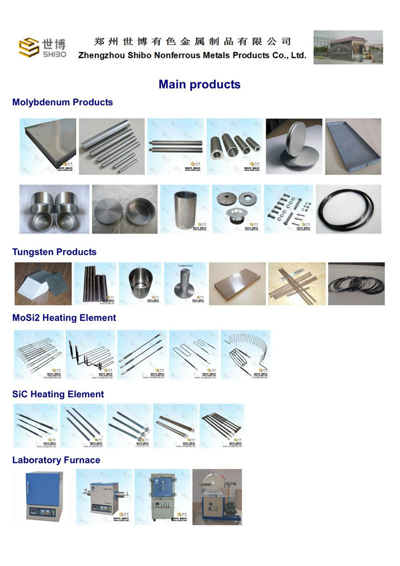 High Purity Moly Disc / Molybdenum Disc Supplier From China Leading Factory with Top Quality