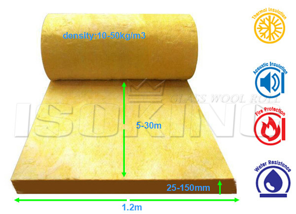 Heat Insulation Glass Wool for Roof Materials