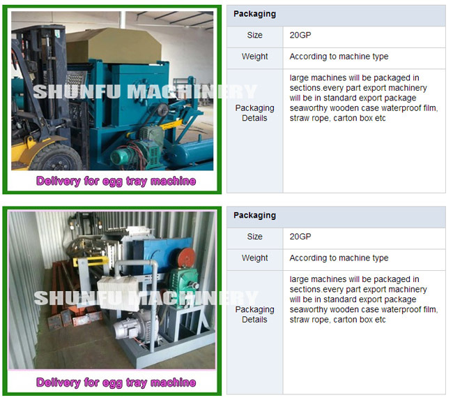 Capacity 4000-6000pic/H Paper Pulp Egg Fruit Carton Tray Form Making Equipment Machine