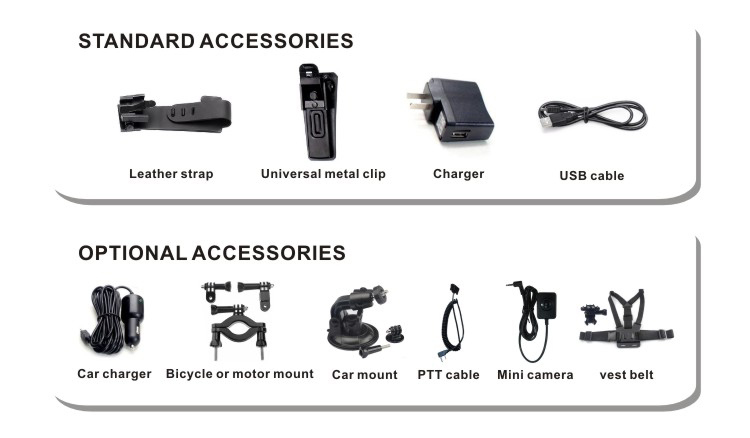 Simple Control Police Enforcement Security Body Camera Support One-Button-Recording Night Vision