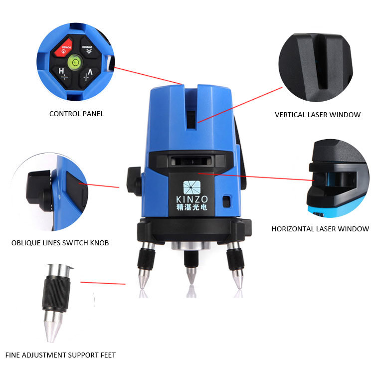 Modular Laser Level Geographic Surveying Instrument 3 Lines