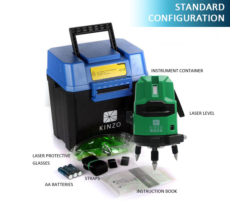 Test, Measure & Inspect Laser Level Automatic Level 5 Green Lines