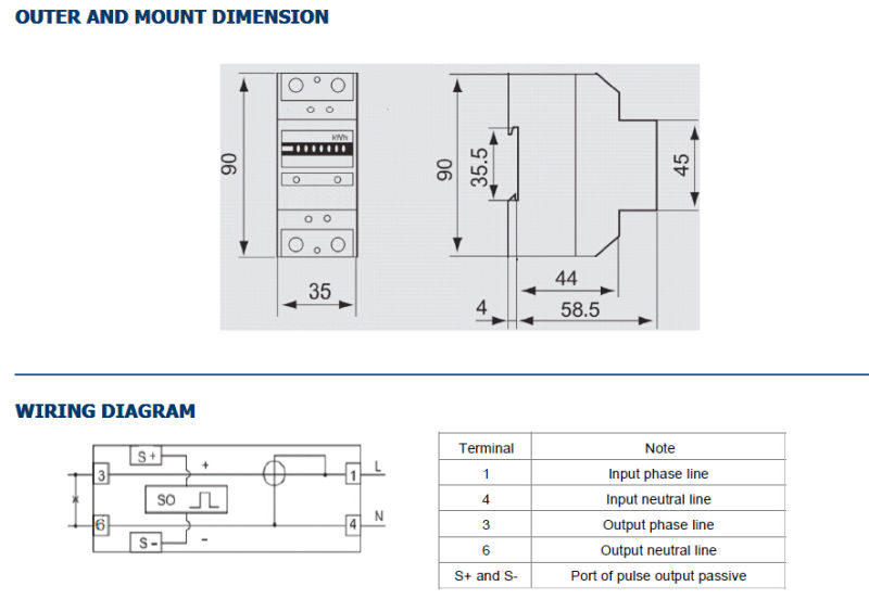 Kwh Meter Electrical Meter Energy Meter Power Meter