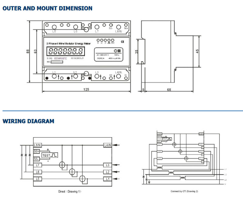 Kwh Meter Electrical Meter Energy Meter Power Meter