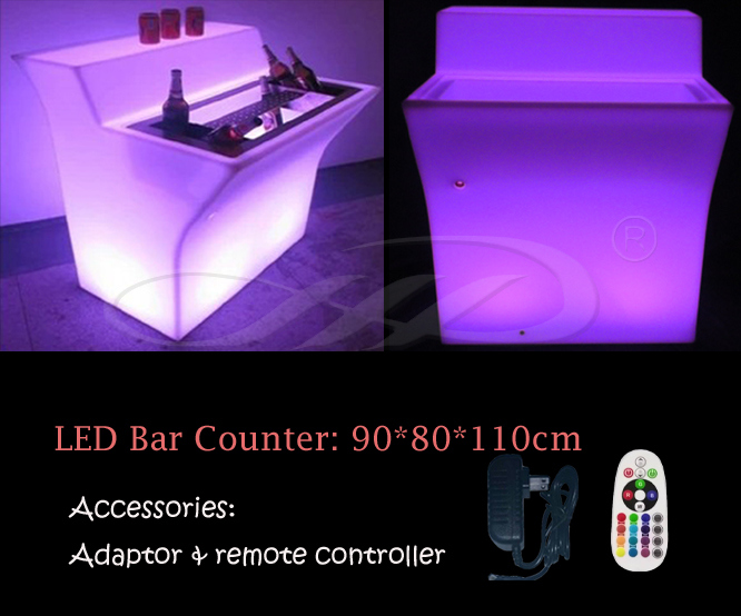 LED Furniture Big Bar Counter with RGB Color Changing