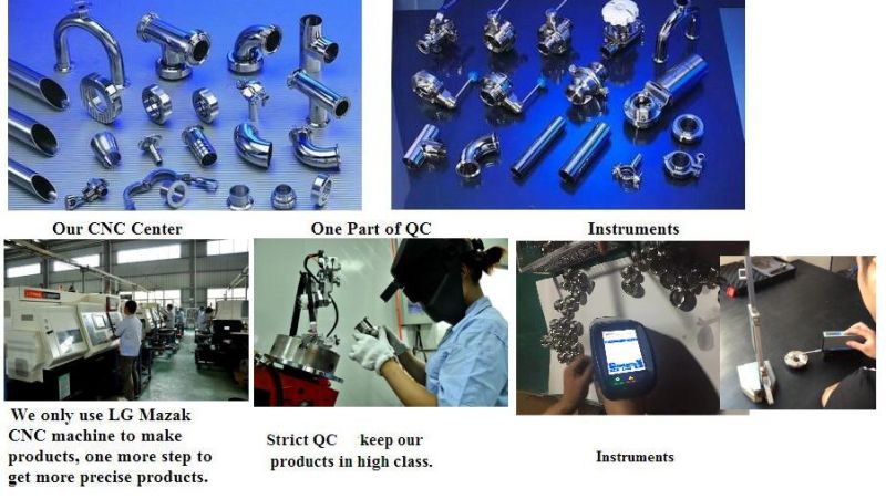 Sanitary Pneumatic Operated Diaphragm Valves with Tri-Clamp Ends