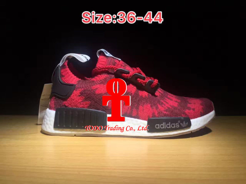 Addas Nmd Runner Pk The First Red Clover Blue Running Shoes for Men and Women Sports Shoes