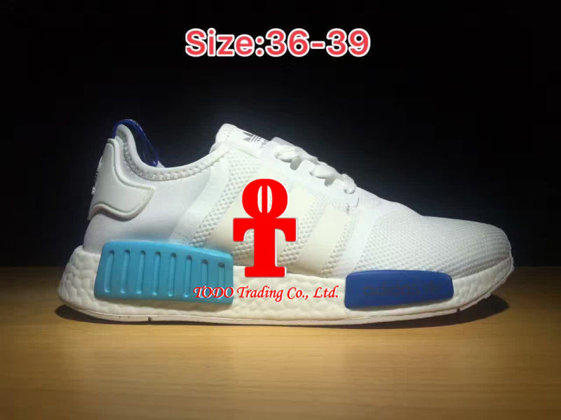 Addas Nmd Runner Pk The First Red Clover Blue Running Shoes for Men and Women Sports Shoes