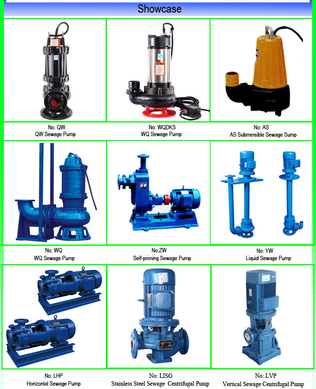 Wq Non-Clogging Submersible Slurry Sewage Pump