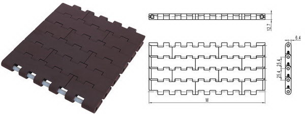 Industry Belt Ft1400 Series, Plastic Modular Conveyor Belt