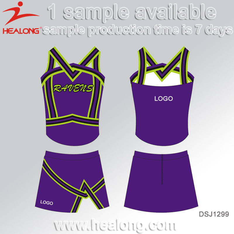 Healong Kid Digital Printing Custom Cheerleading Skirt