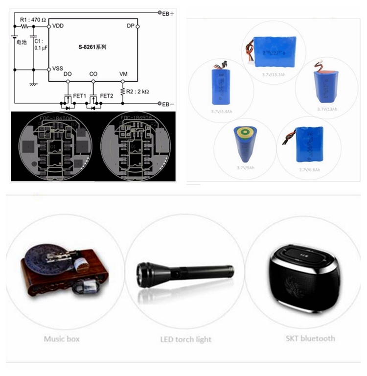 2017 Hot Sale Rechargeable Li Ion Battery 3.7V 2200mAh 18650 Battery