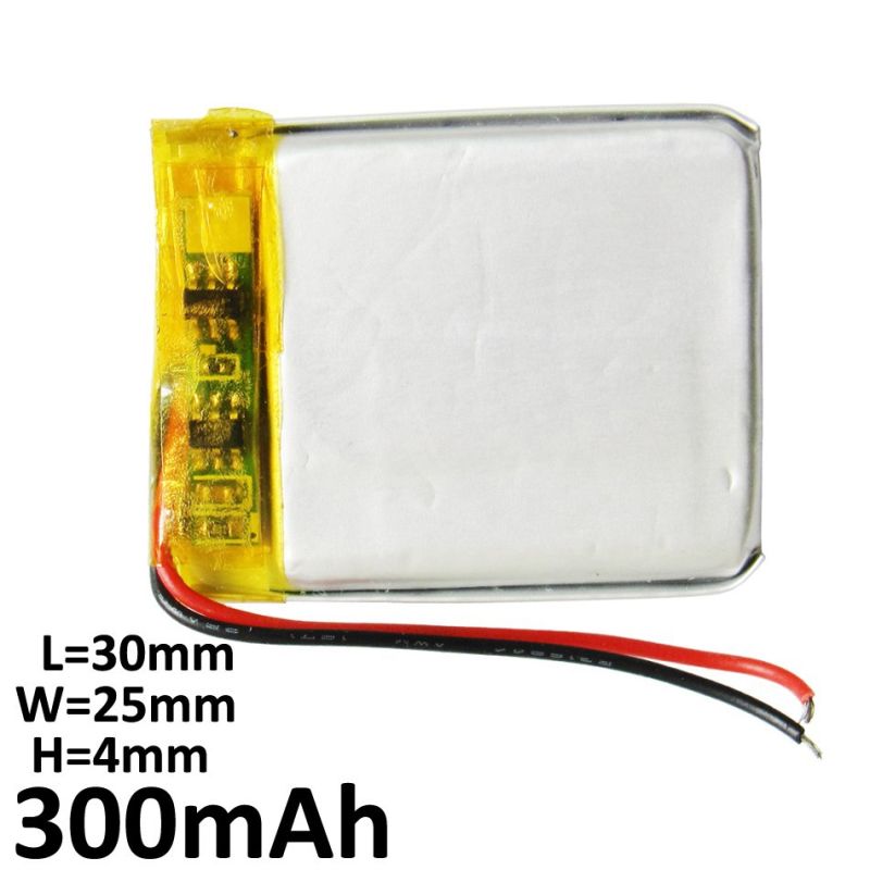 3.7V 300mAh Battery 402530 Lithium Polymer Li-Po Li Ion Rechargeable Battery for MP3 MP4 MP5 GPS PSP Mobile Electronic Part