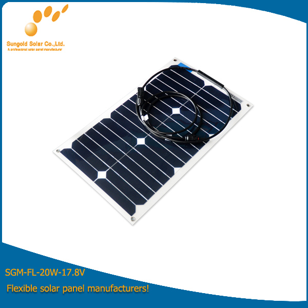 Mini Flexible Solar Panel 20W with Sunpower Cell