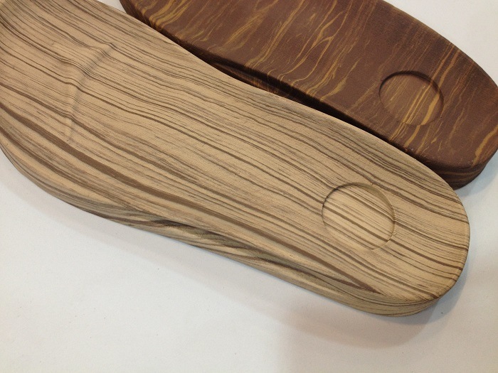 Wood Grain EVA Insole Made by Cold Press Mould