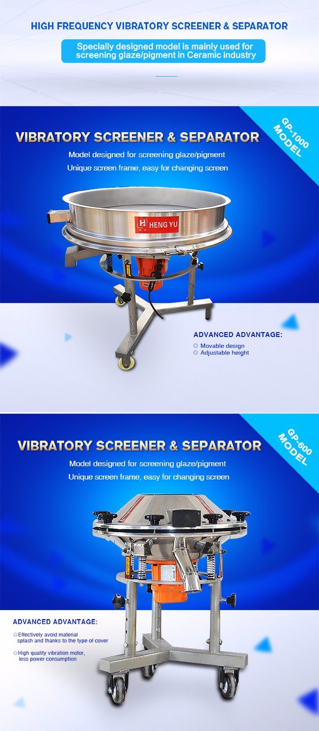 High Frequency Vibrating Screen Machine for Glaze