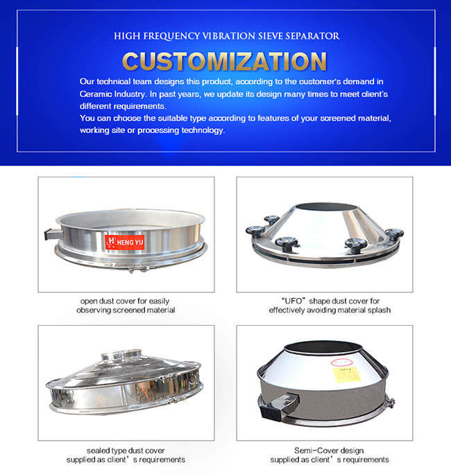 High Frequency Vibrating Screen Machine for Glaze