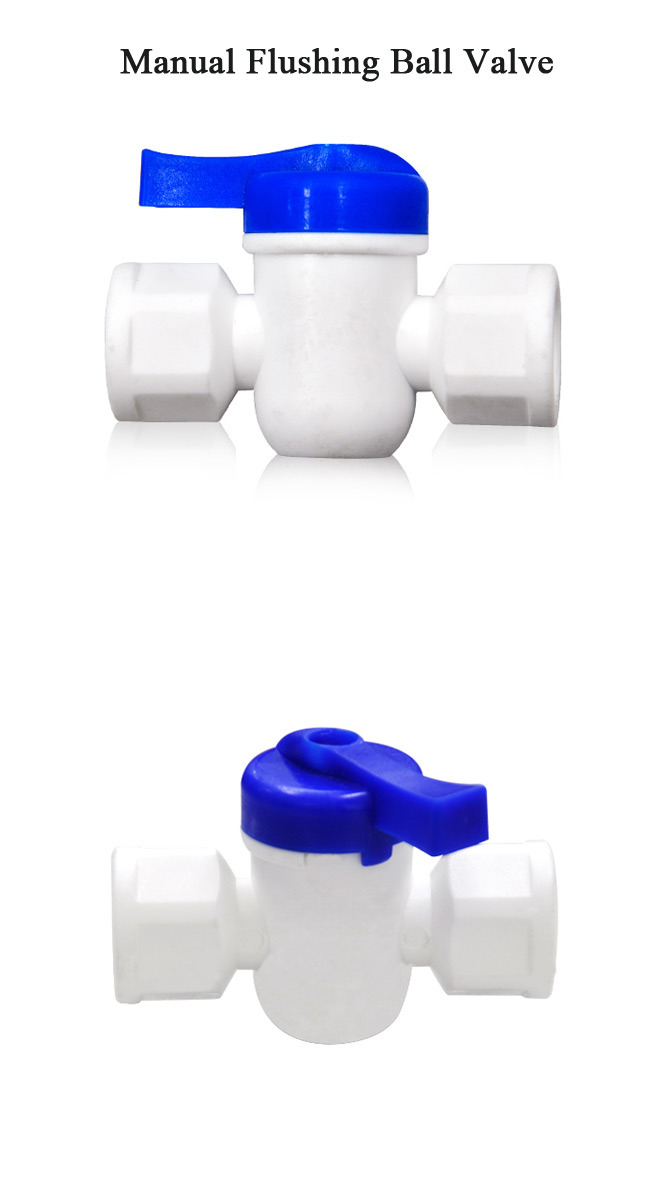 Plastic Manual Flush Valve for Water Purifier