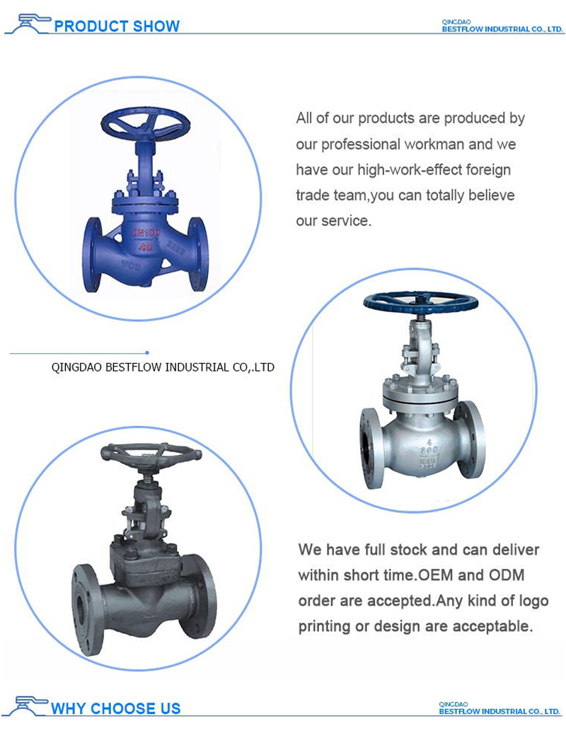 Rising Stem Carbon Steel Manual Globe Valve