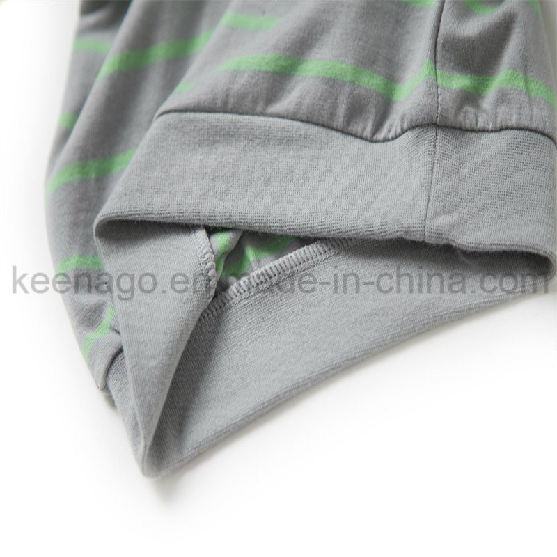 Boys Organic Cotton Long Sleeve Striped Sleepwear Suit Pajamas