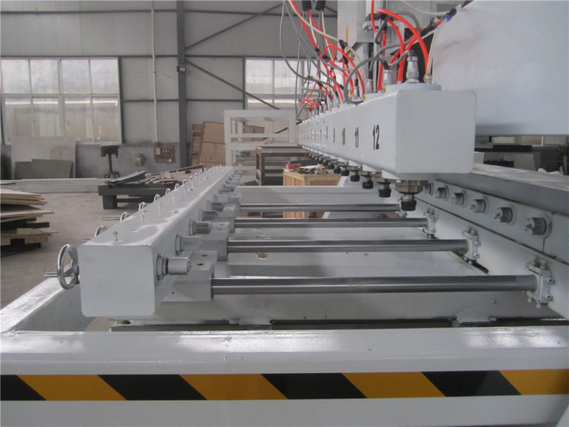 4 Axis Multi-Heads Table Moving with Rotary Axis CNC Router