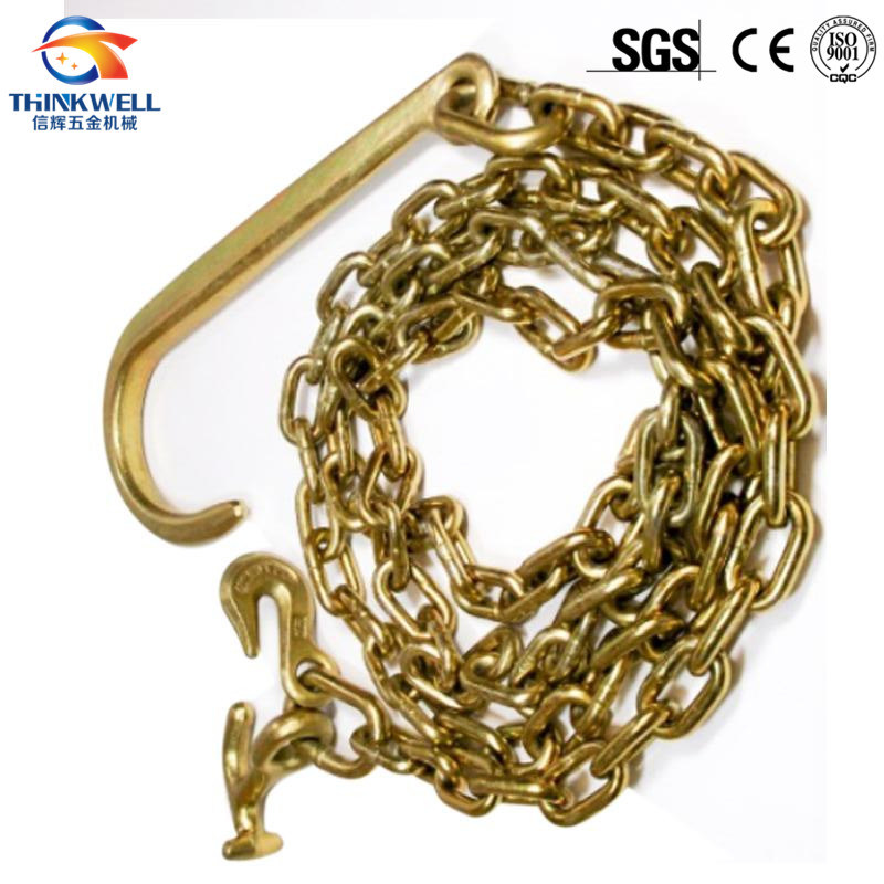 Us Standard Transport Chain with Eye Grab Hook Delta Ring