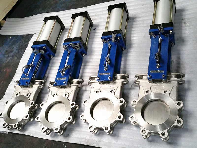 Pneumatic Knife Gate Valve-Pneumatic Stainless Steel Knife Gate Valves