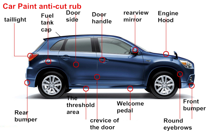 PVC Unti Scratch Ppf Car Body Clear Paint Protection Film with Reasonable Price