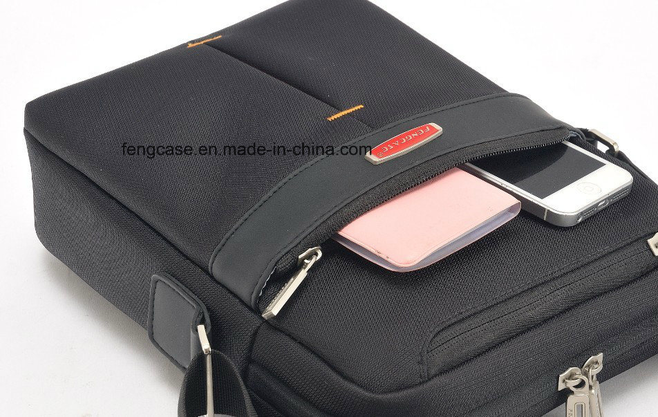 Popular Black Business Nylon Shoulder 15'' Tablet Bag