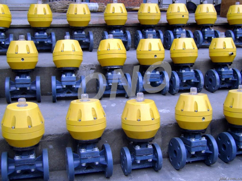 Pneumatic Operated Flange Diaphragm Valves