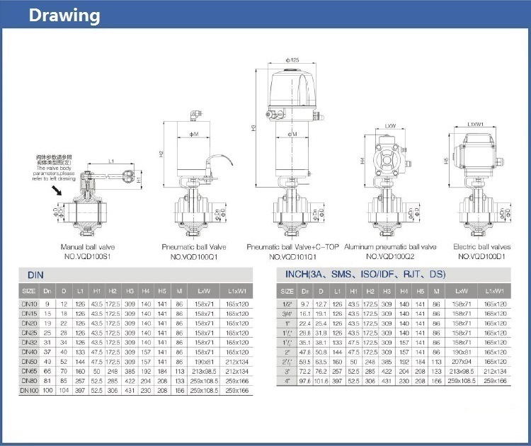 Ss304 Clamped Pneumatic Butterfly Valve with Position Sensor