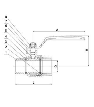 Ce and Acs Identified Brass Ball Valves (VG10.99741)