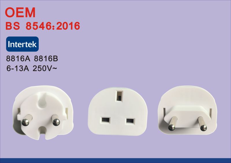 Universal Travel Adapter Us Au EU to UK Plug Travel Wall AC Power Adapter 250V