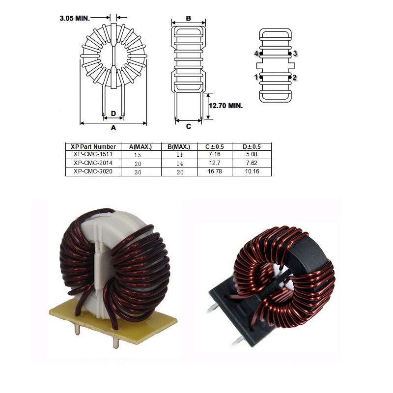 Amorphous Common Mode Inductor/ High Inductance High Current Power Inductor