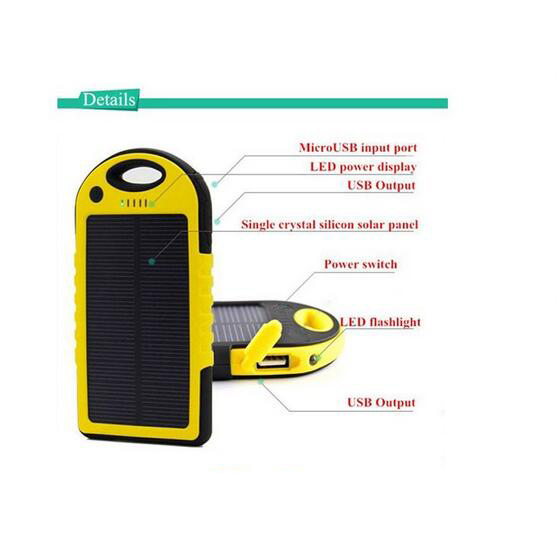 Waterproof Portable Solar Mobile Power Supply