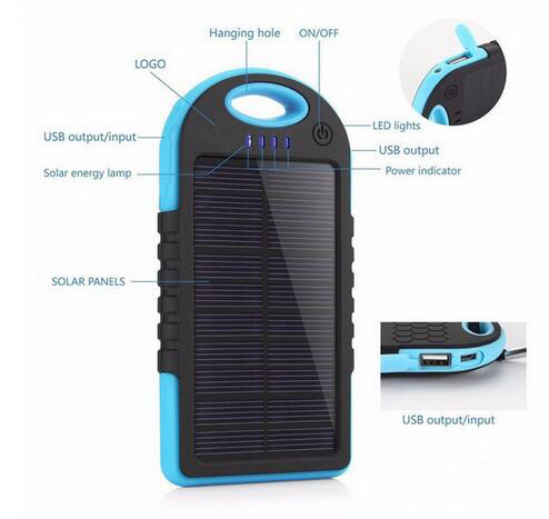 Waterproof Portable Solar Mobile Power Supply