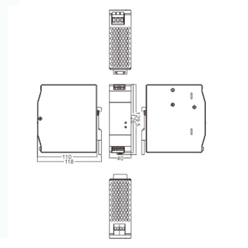 120W Single Output DIN Rail Switching Power Supply