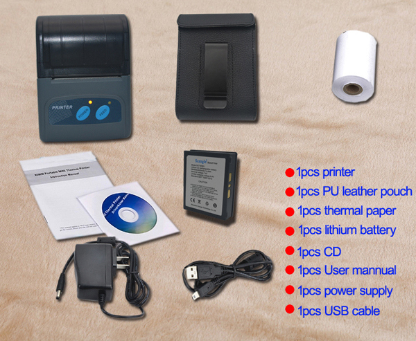 Newest! Mini Bluetooth Thermal Printer (SGT-B58V)