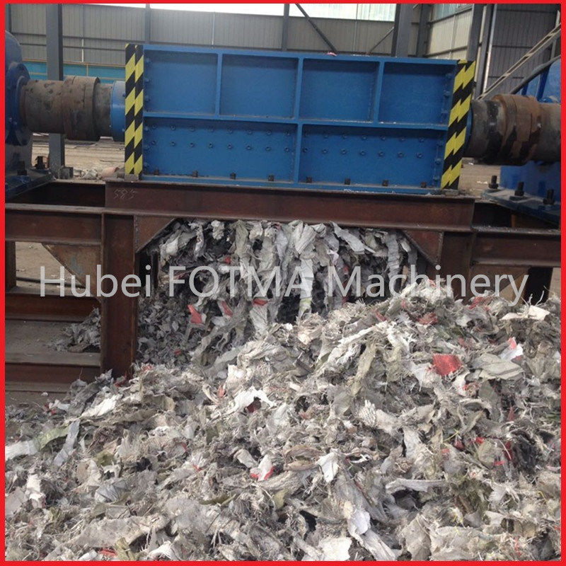 Double Shafts Plastic Bottles/Bags/Woven Bags/Waste Cloth Recycling Machine