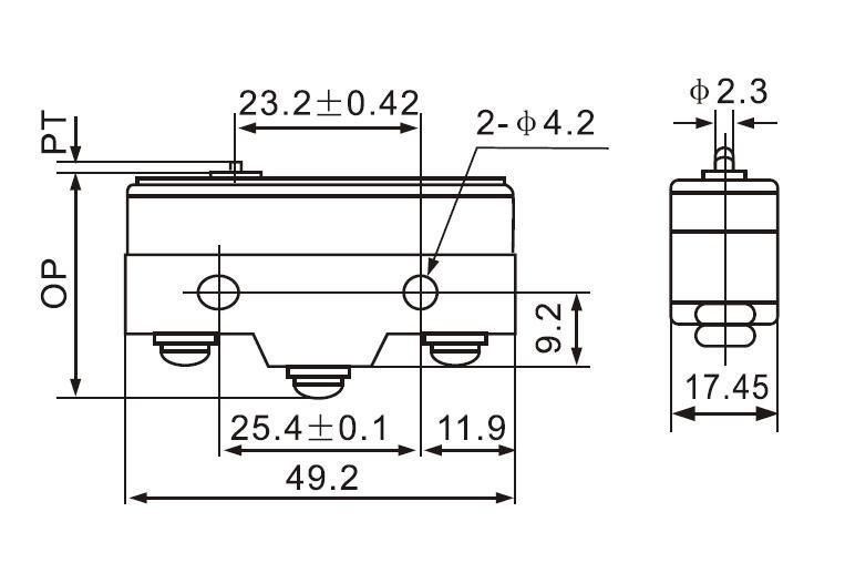 Contact Form Pushbutton Micro Switch