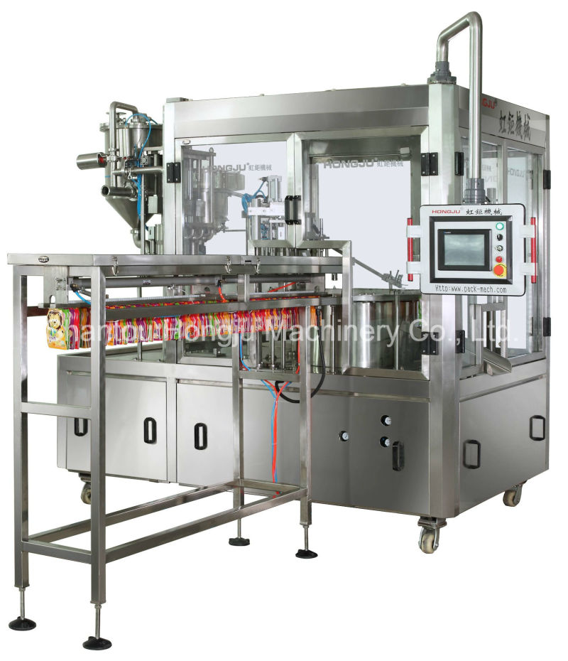 90g Shaped Pouch Filling and Capping Machine for Fruit Jelly