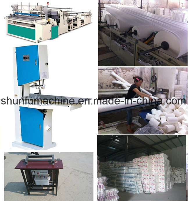 China Supplier Automatic Embossing Toilet Paper Rewinding Machine