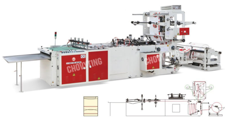 High Speed Courier Bag Making Machine